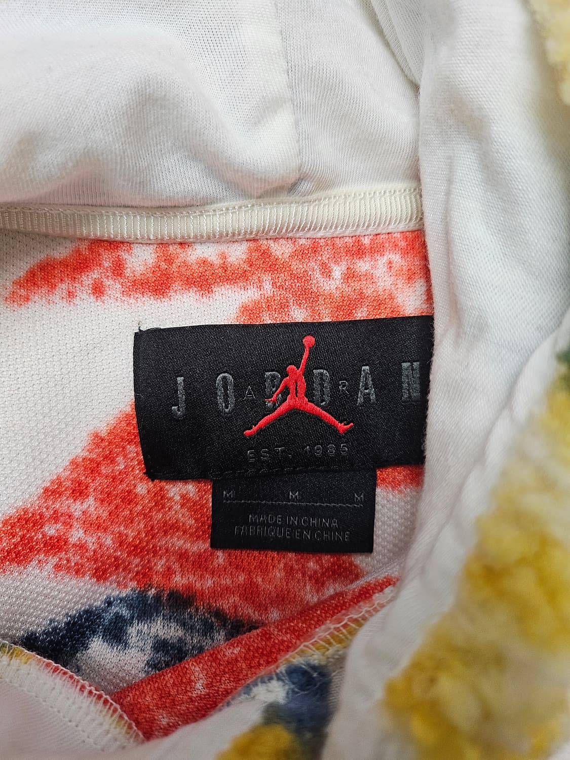 조던 멀티컬러 패턴 플리스 후드티 M 상품이미지4