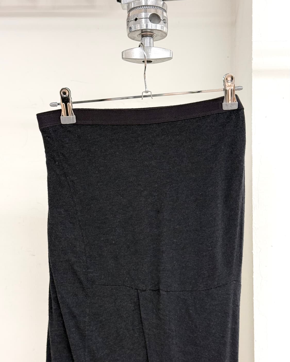 릭 오웬스 릴리즈 블랙 러치드 미디스커트 상품이미지5