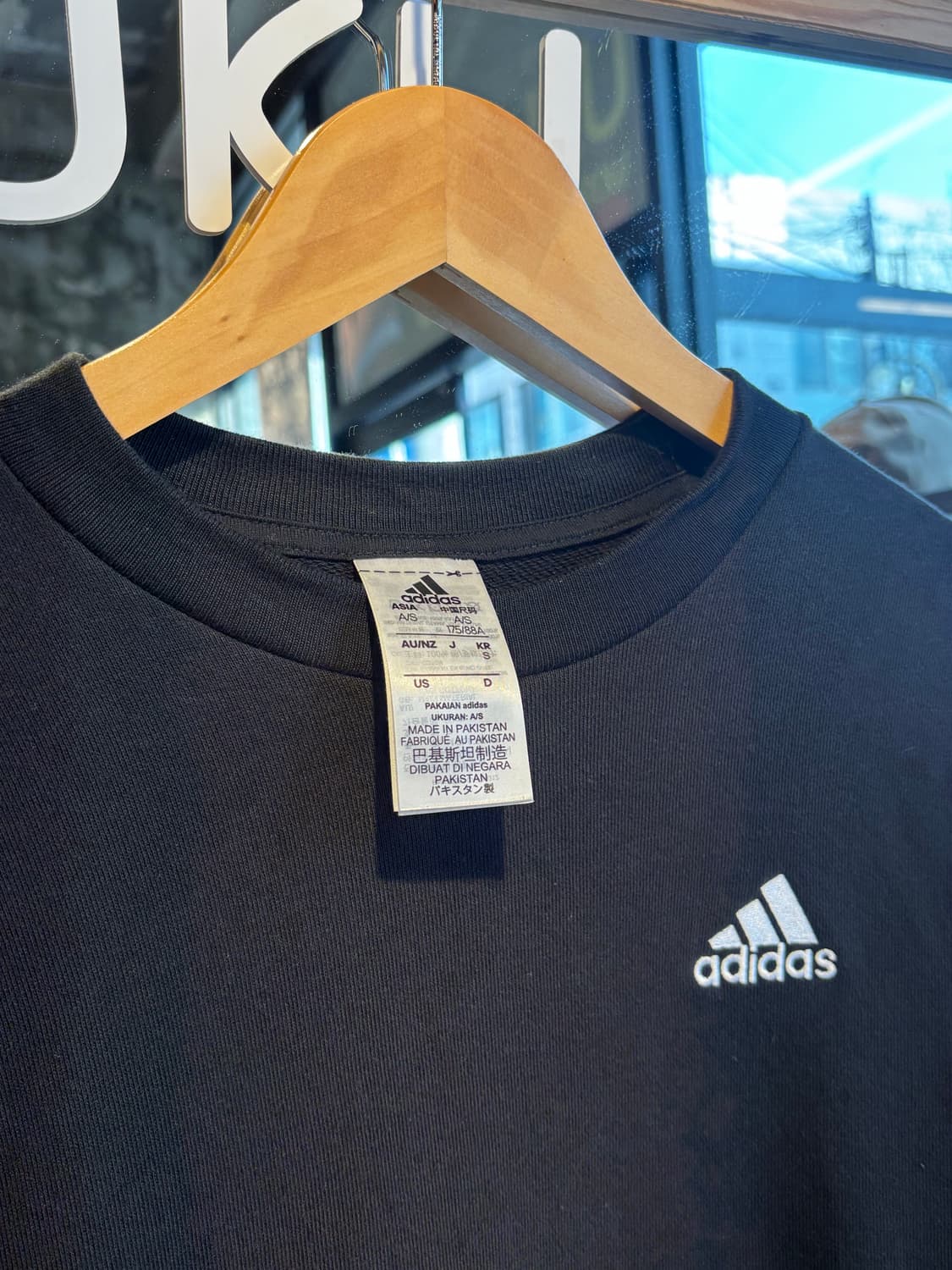 아디다스 블랙 맨투맨 S 상품이미지4