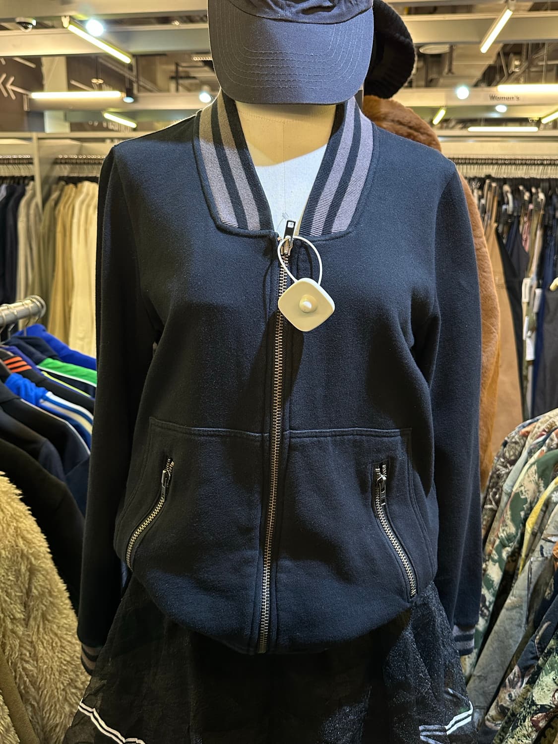 [OUTER] VINTAGE 빈티지 블랙 스타디움자켓 상품이미지2