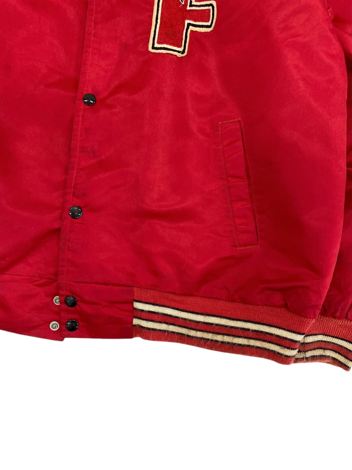 80's NFL Atlanta Falcons 샤틴 스타디움 자켓 상품이미지5