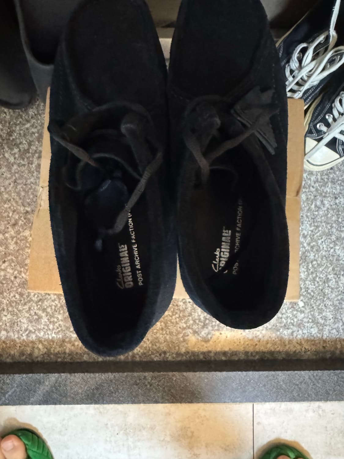 [270/UK9]포스트아카이브팩션(파프) x 클락스 왈라비BT 블랙 상품이미지5