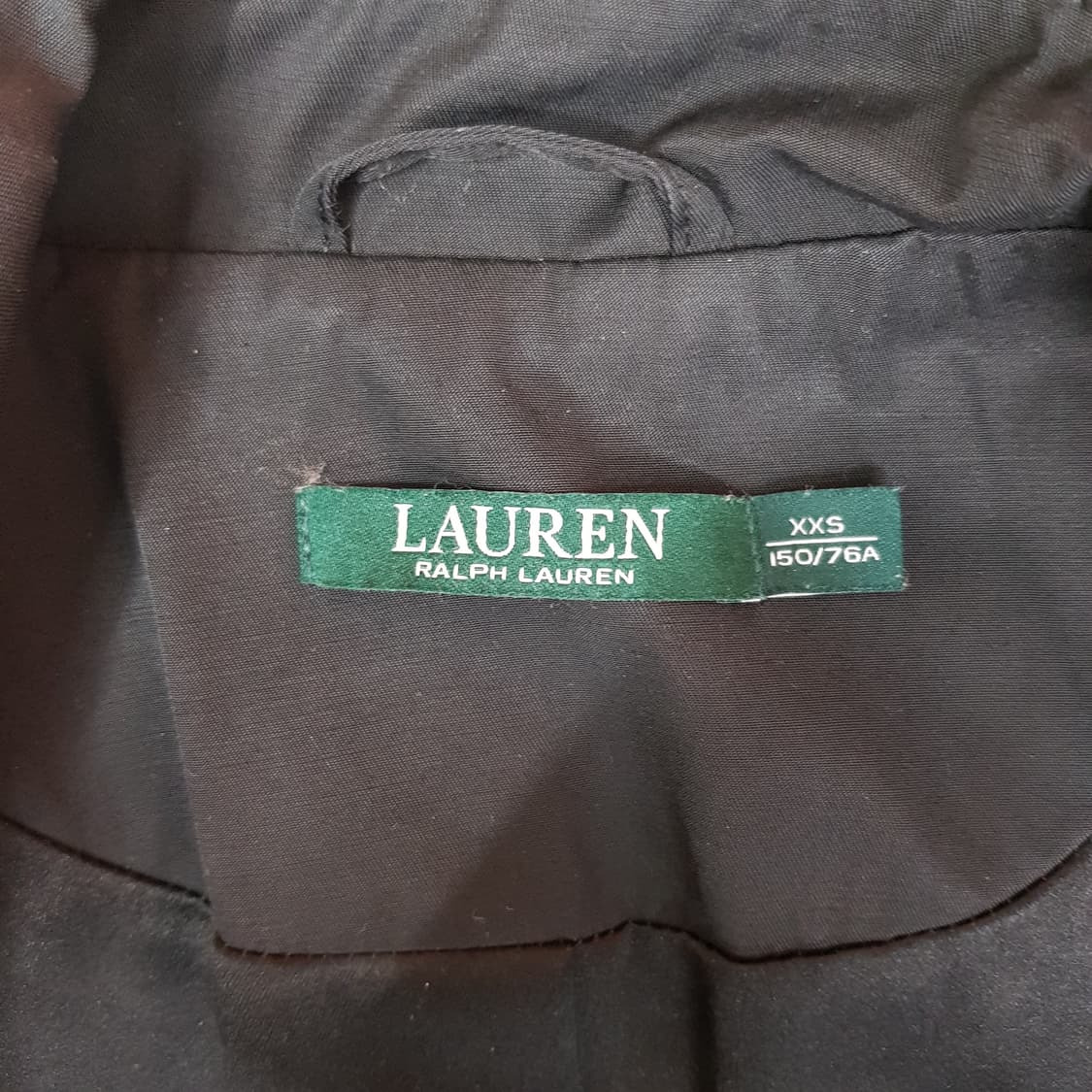 로렌 랄프로렌 블랙 벨티드 트렌치 코트 XXS사이즈 상품이미지7