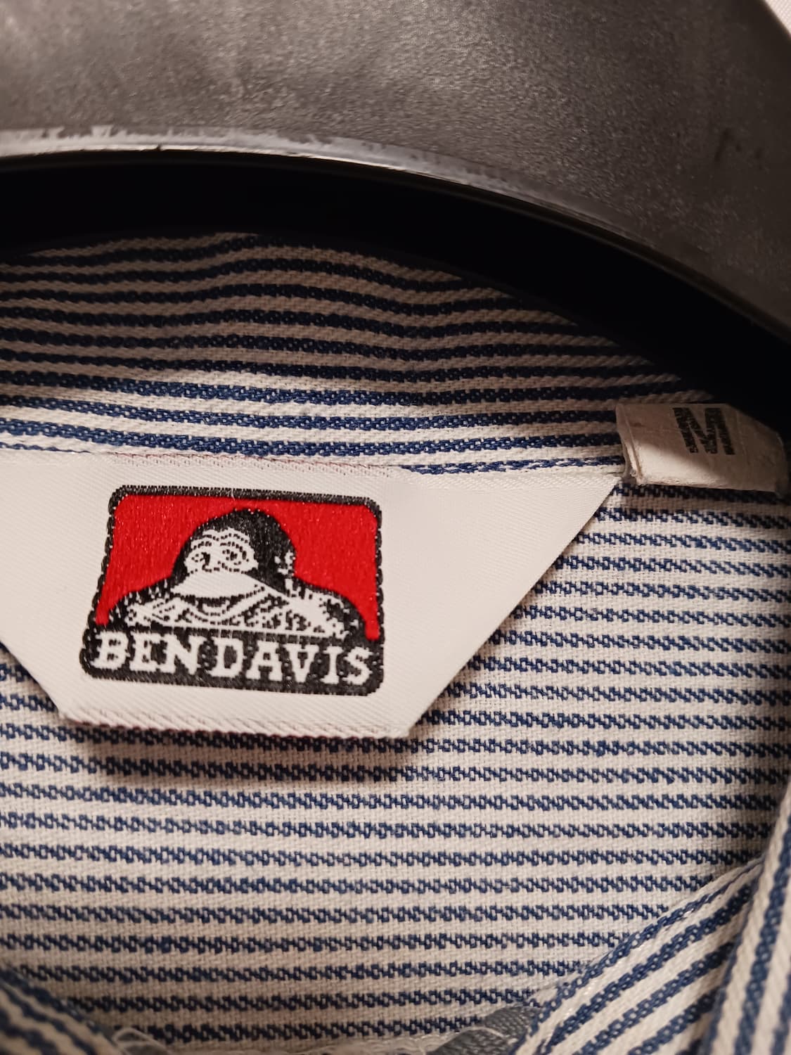 벤데이비스 히코리 스트라이프 하프집업 셔츠 상품이미지2