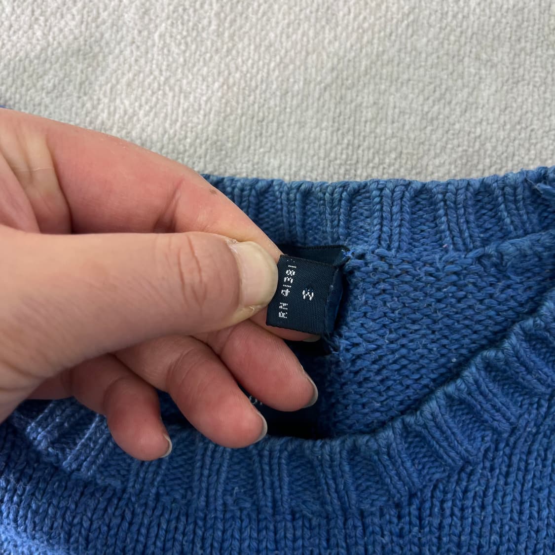 105 폴로랄프로렌 코튼 스카이블루 니트  상품이미지3