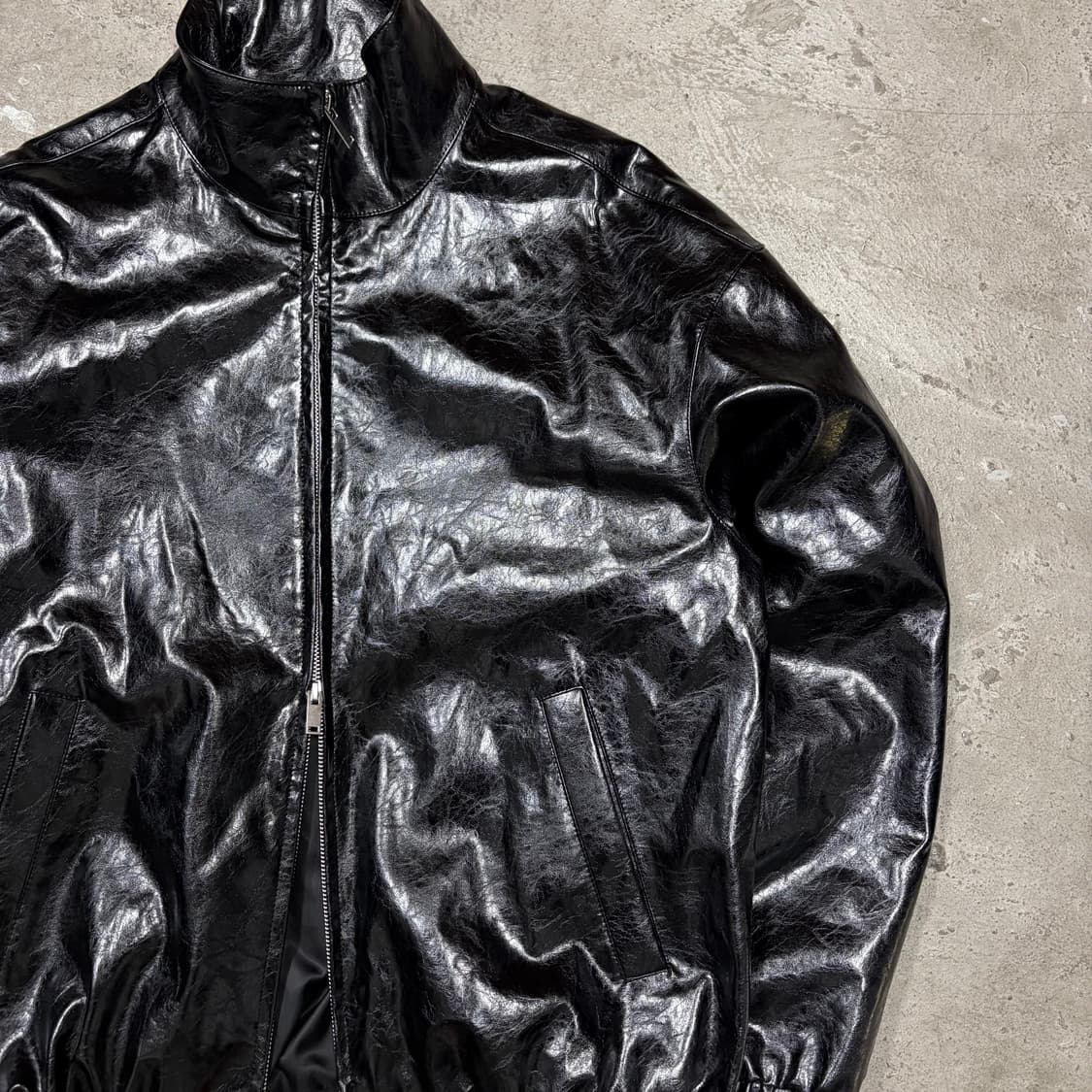 무신사 스탠다스 레더 트랙 재킷[2398] 상품이미지3