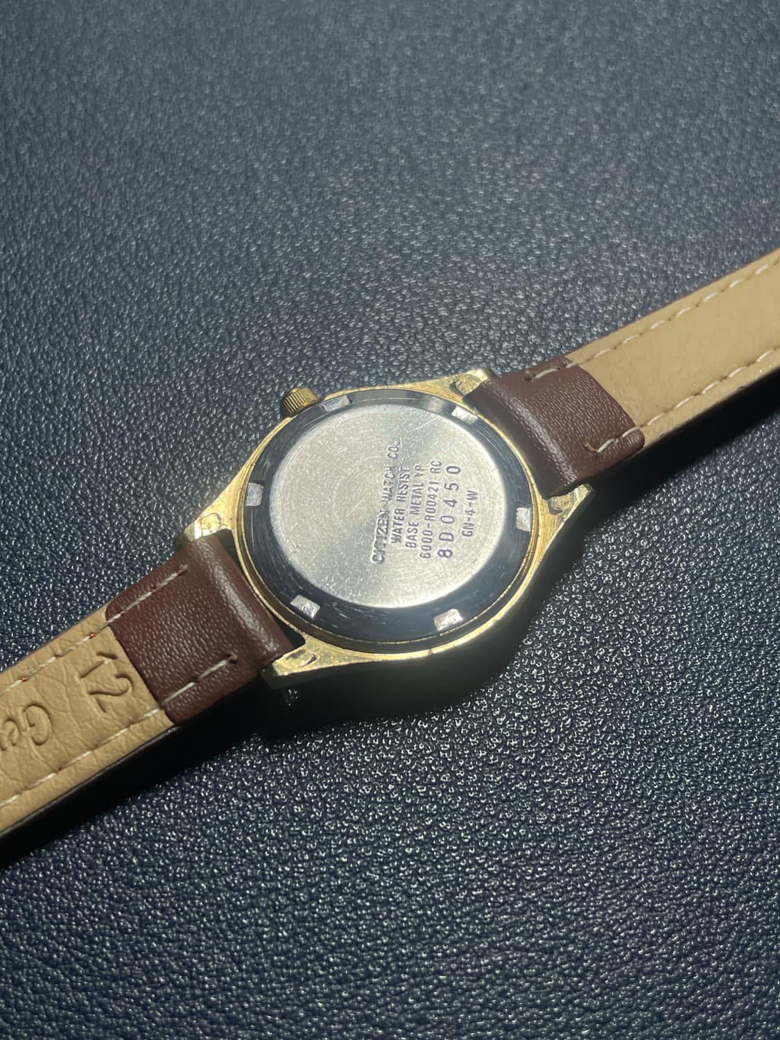 빈티지 시티즌 쿼츠 레더 시계 상품이미지7