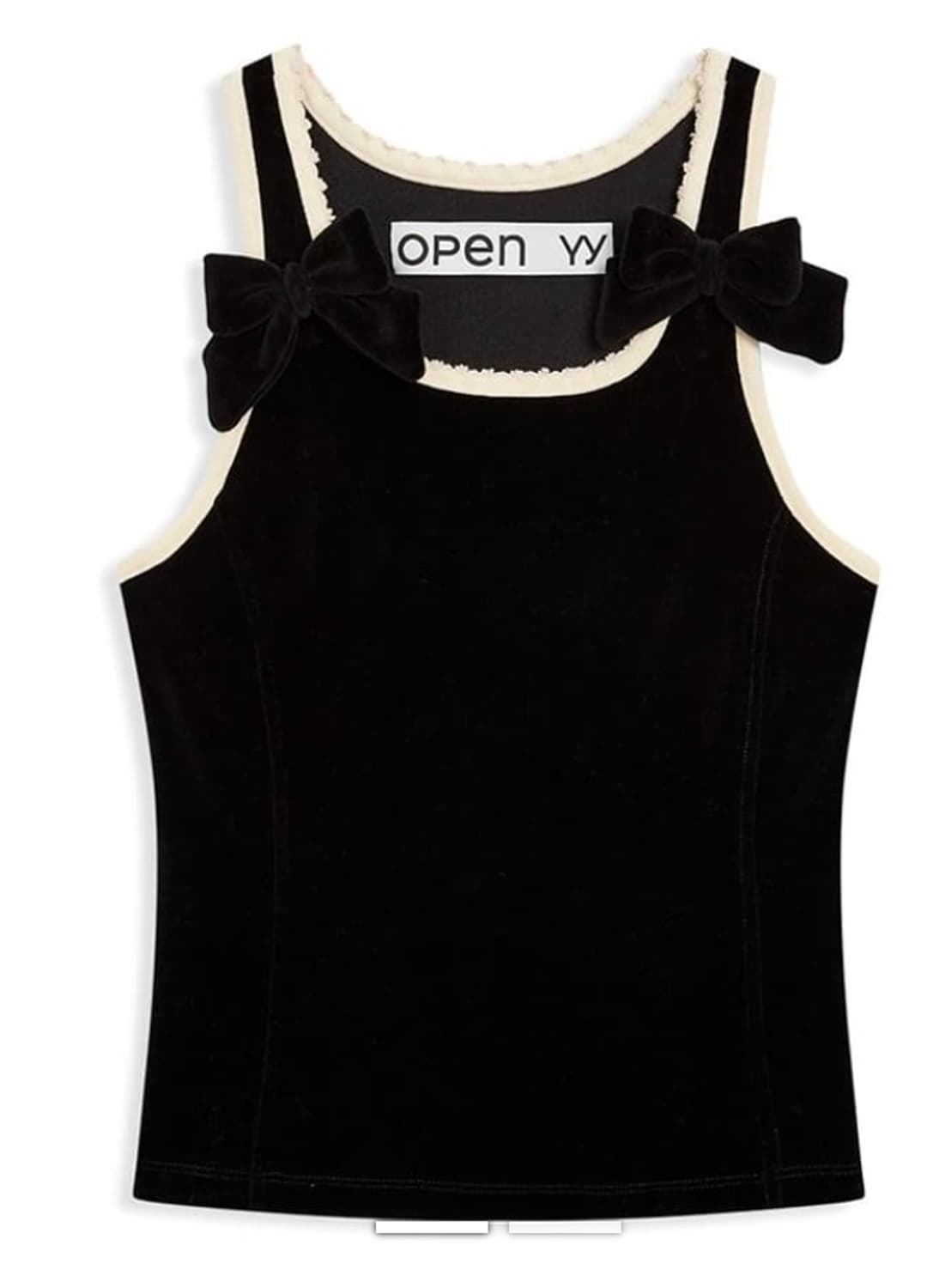 OPEN YY 벨벳리본탑 상품이미지1