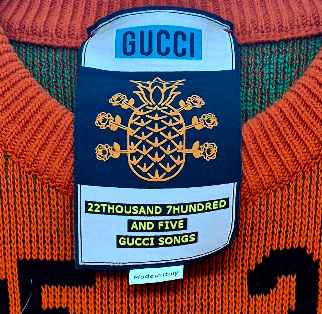 구찌 파인애플 자카드 니트 스웨터 상품이미지8