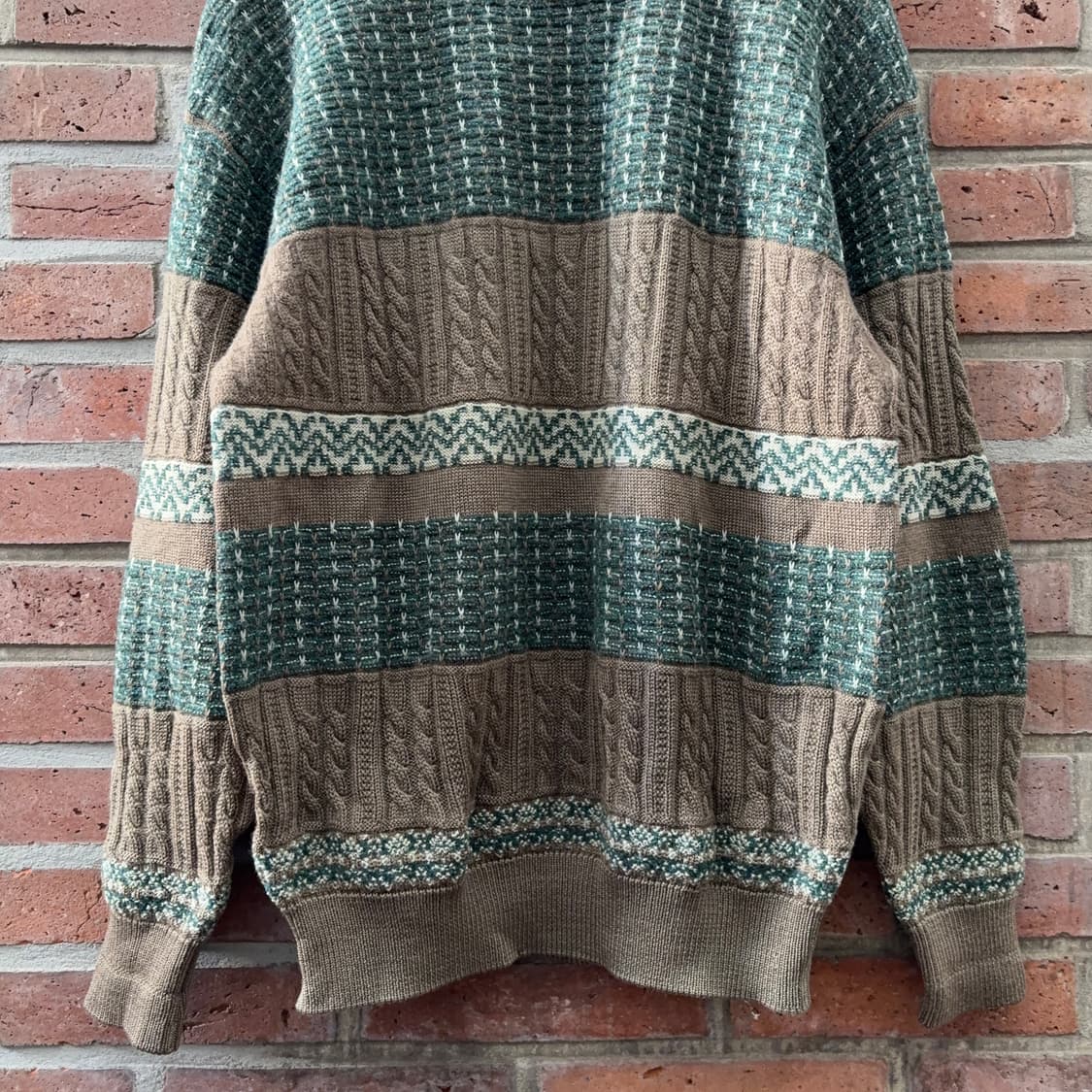 스파리오 패턴 니트 스웨터 (일본 생산) 상품이미지3