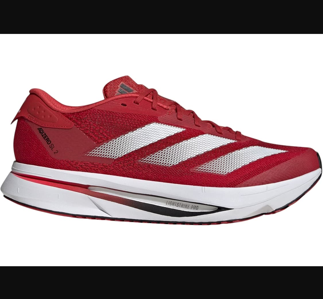 280 새제품 아디다스 아디제로 SL 2 네브라스카 레드 런닝화 러닝화 상품이미지2
