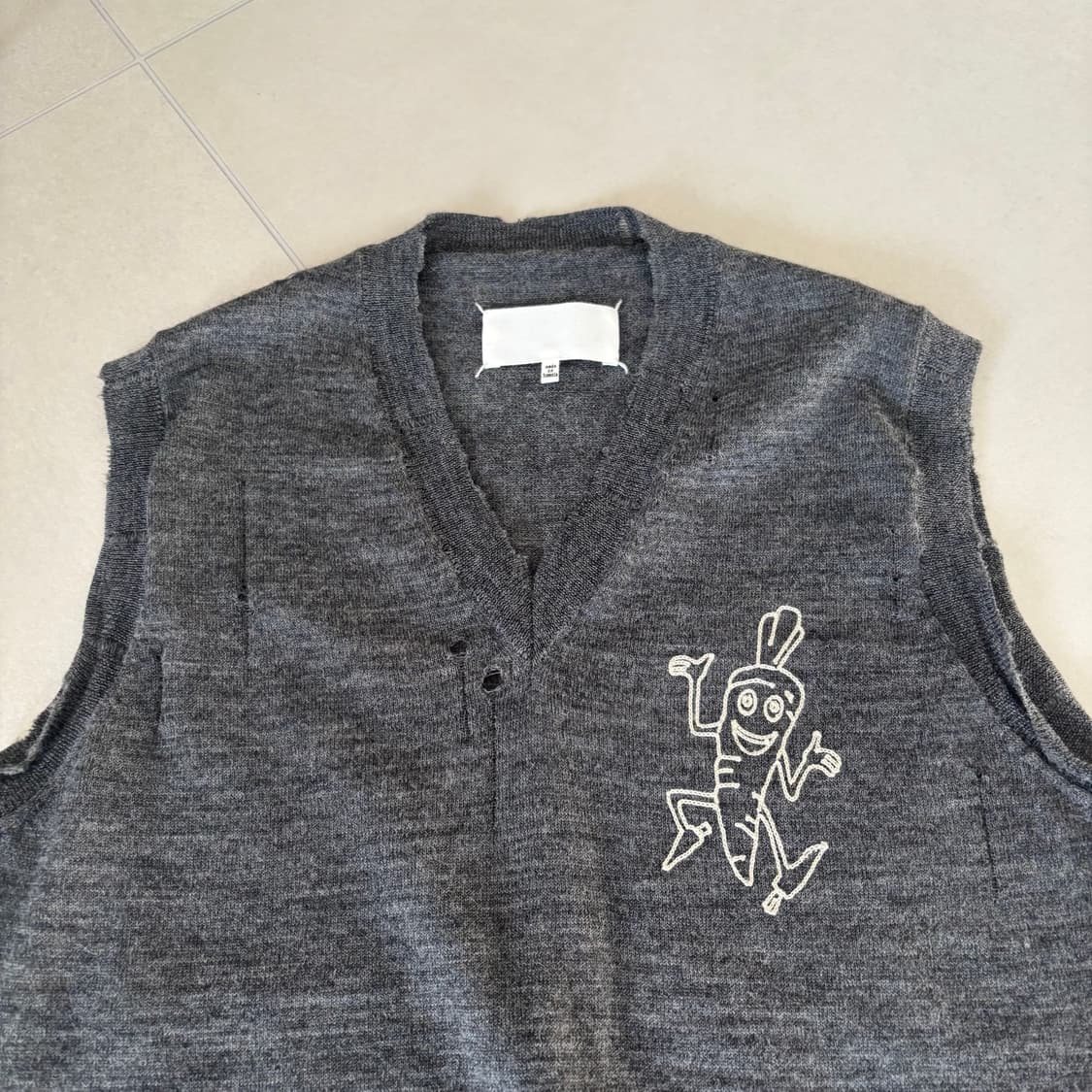 마르지엘라 블랭크탭 니트 베스트 상품이미지3