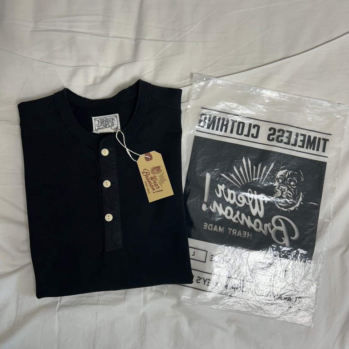 브론슨 헨리넥 긴팔 L 사이즈 상품이미지1