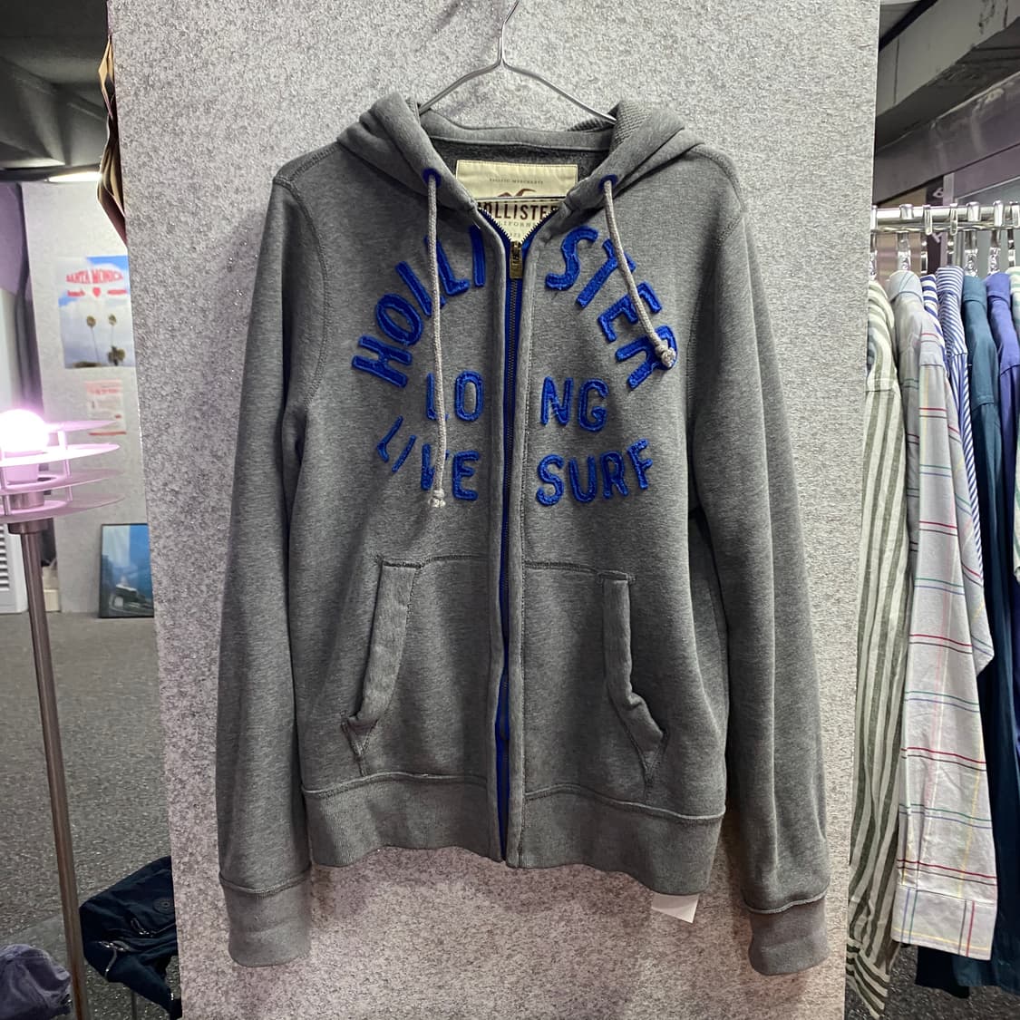 홀리스터 아치로고 서프 그레이 후드집업 B4508 상품이미지2