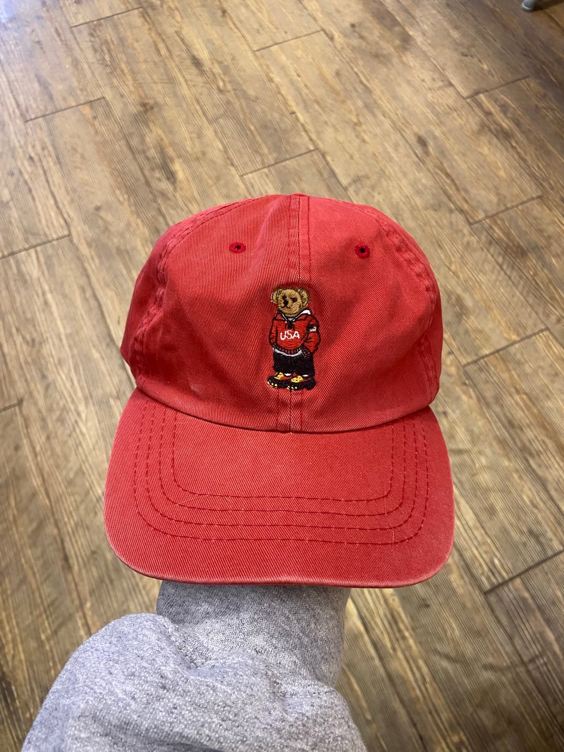 1990s Polo Ralph Lauren Bear Red Cap 상품이미지1