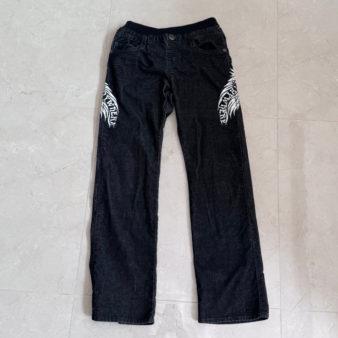 punk lettering detailed pants 상품이미지3