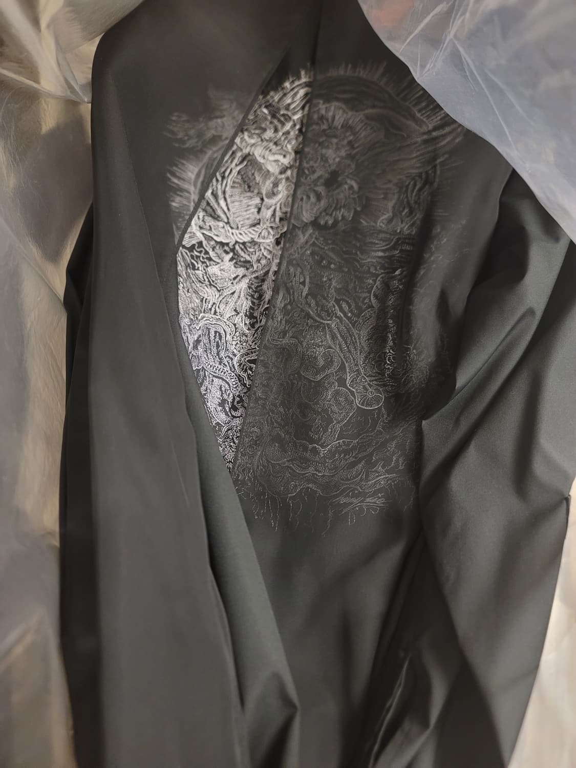 송지오 아크엔젤 베일드 셔츠 48 사이즈 블랙 새상품 상품이미지4