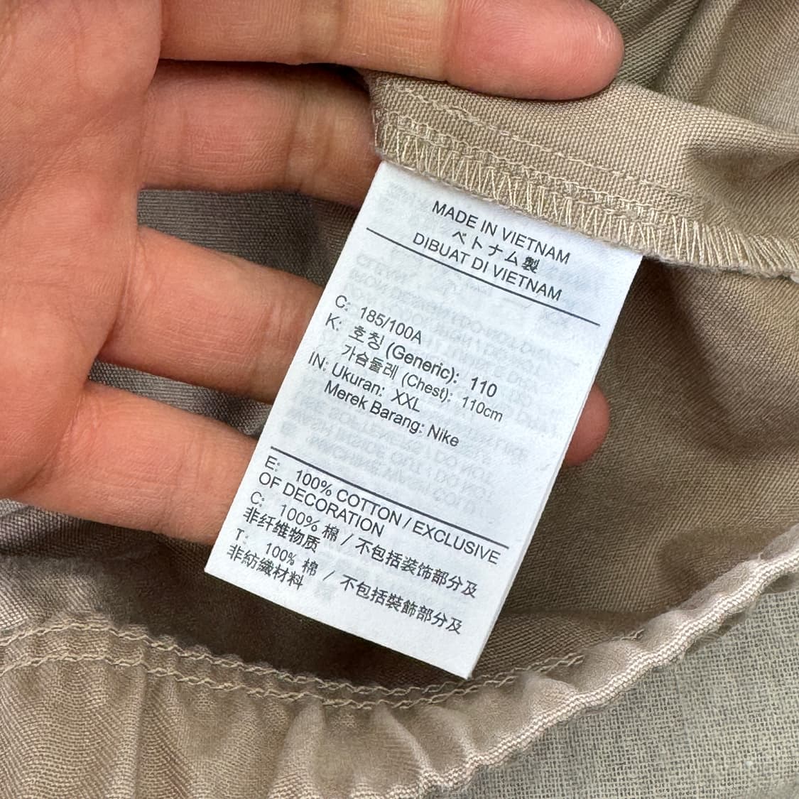 나이키 캔버스 윈드러너 백로고 아노락 XXL 상품이미지7