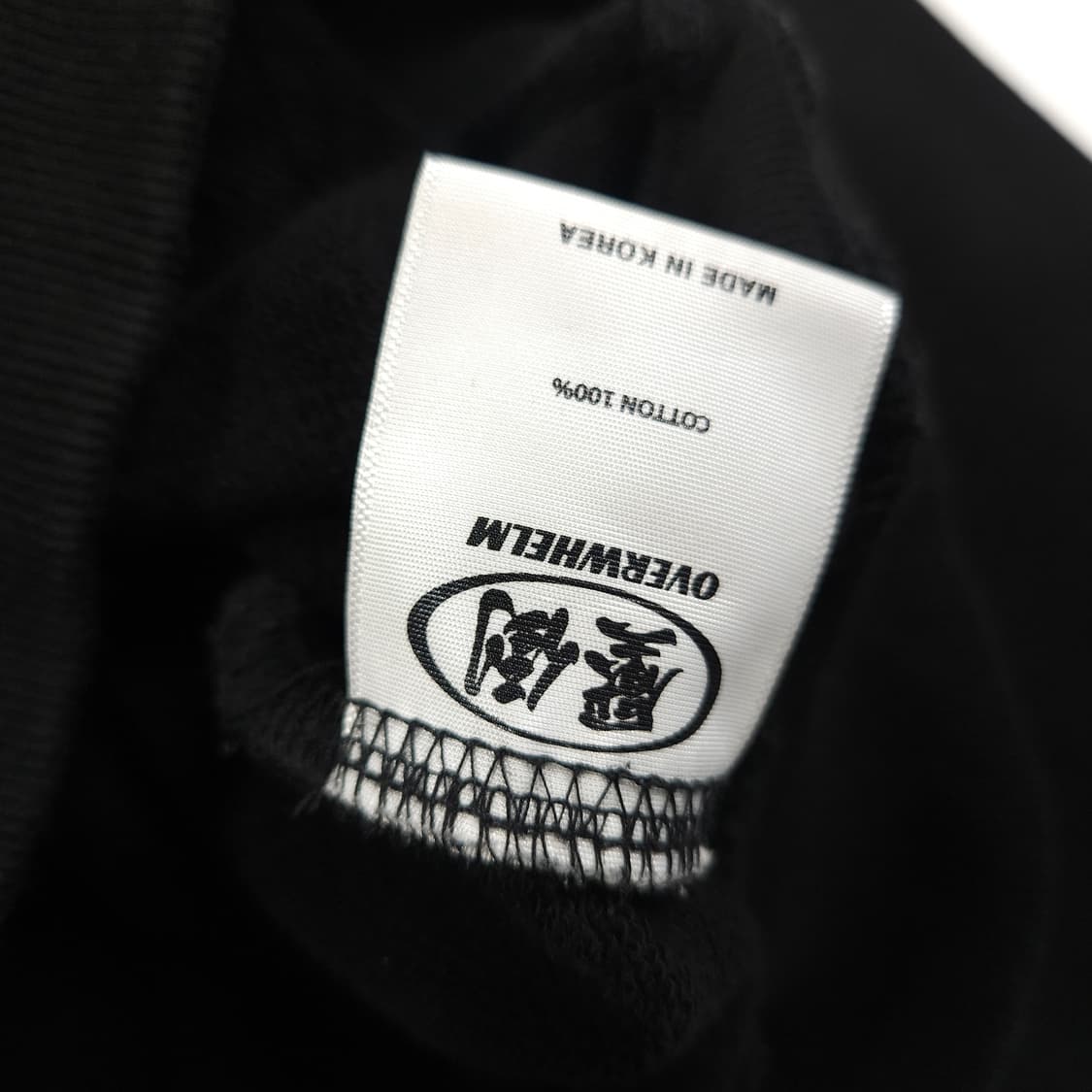 압도 올림피아 후드티 블랙 상품이미지5