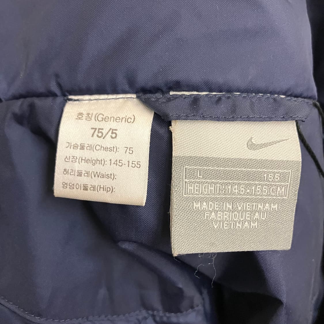 N123 나아키 센터로고 누빔 자켓 상품이미지3