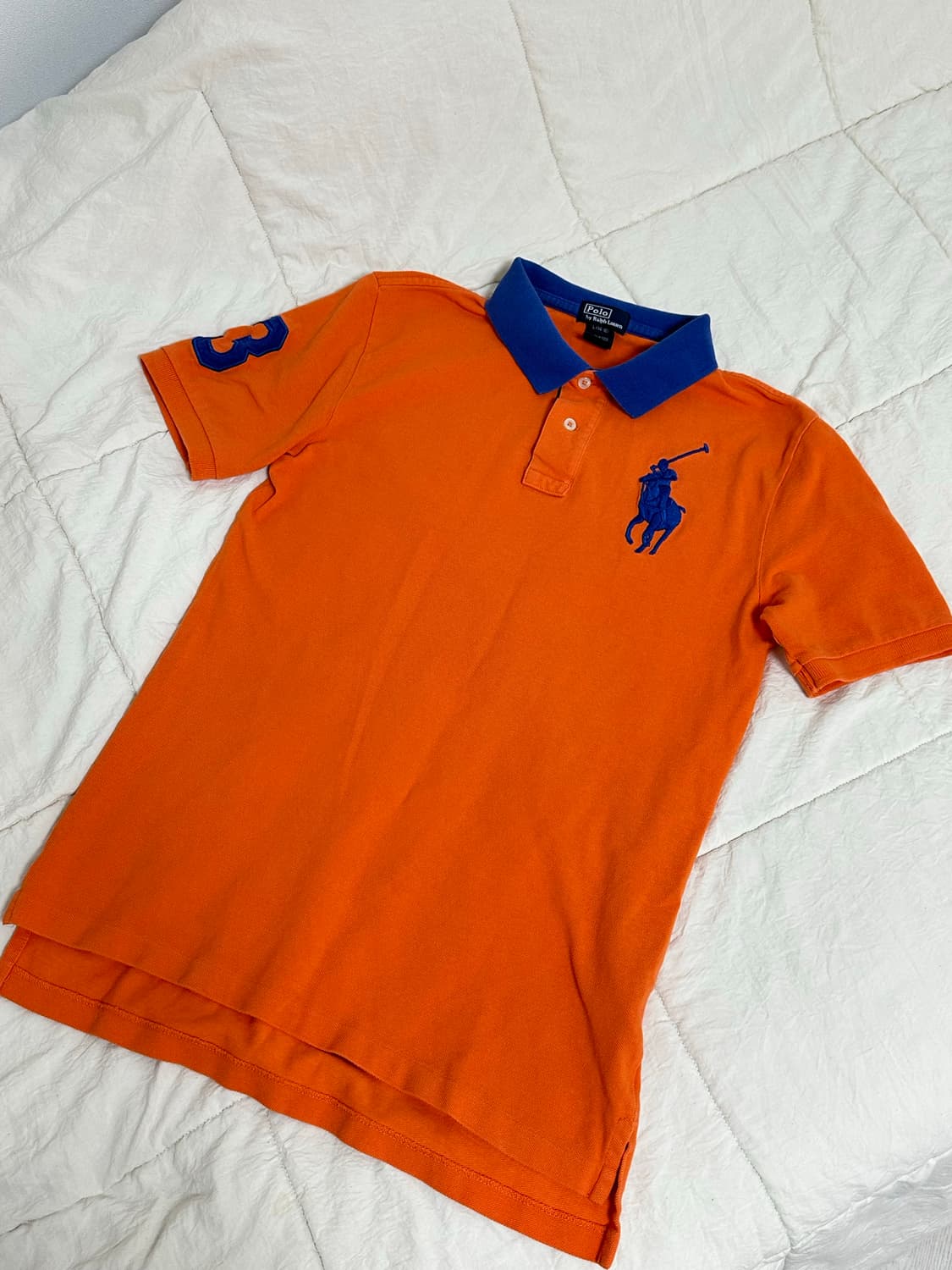 폴로 빅포니 반팔 카라 레드 미디움 상품이미지1