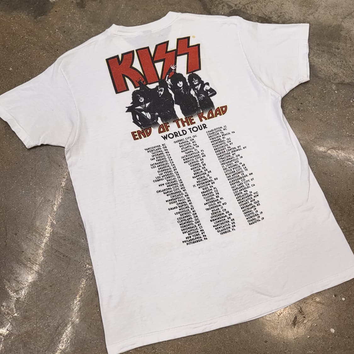 미국빈티지 KISS 투어 밴드티 반팔티 락티셔츠 상품이미지8