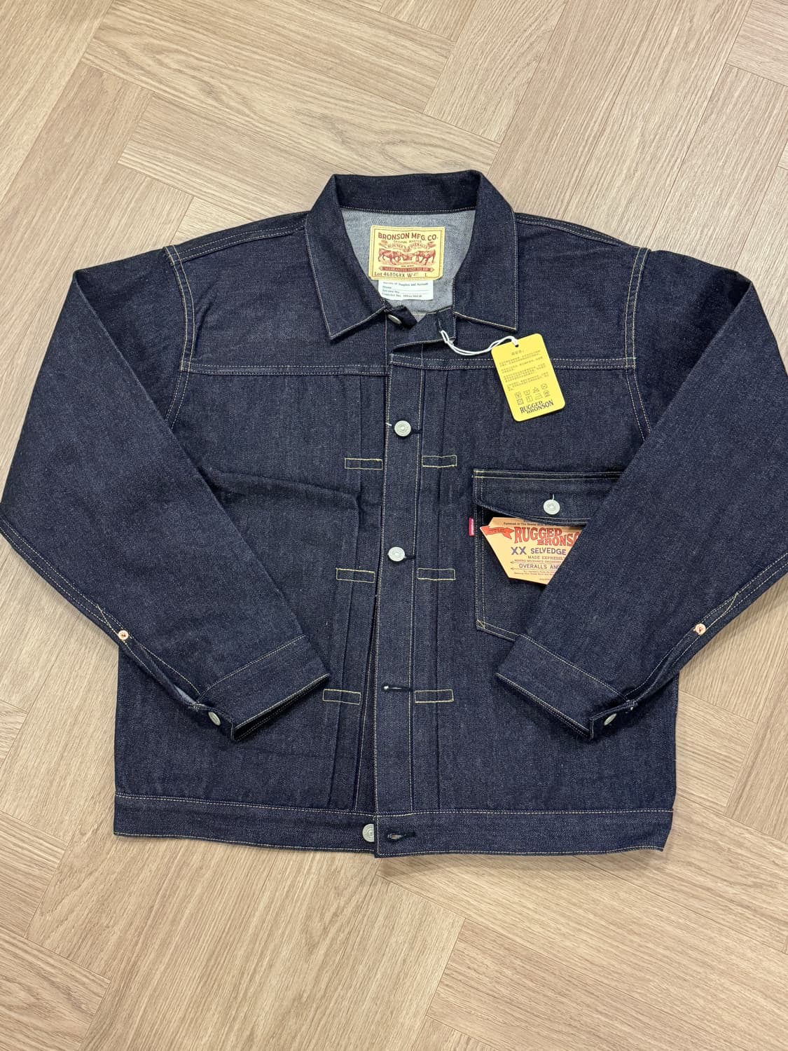 브론슨 46806XX 1946 NEX 1st 셀비지 데님자켓 - 40 상품이미지1