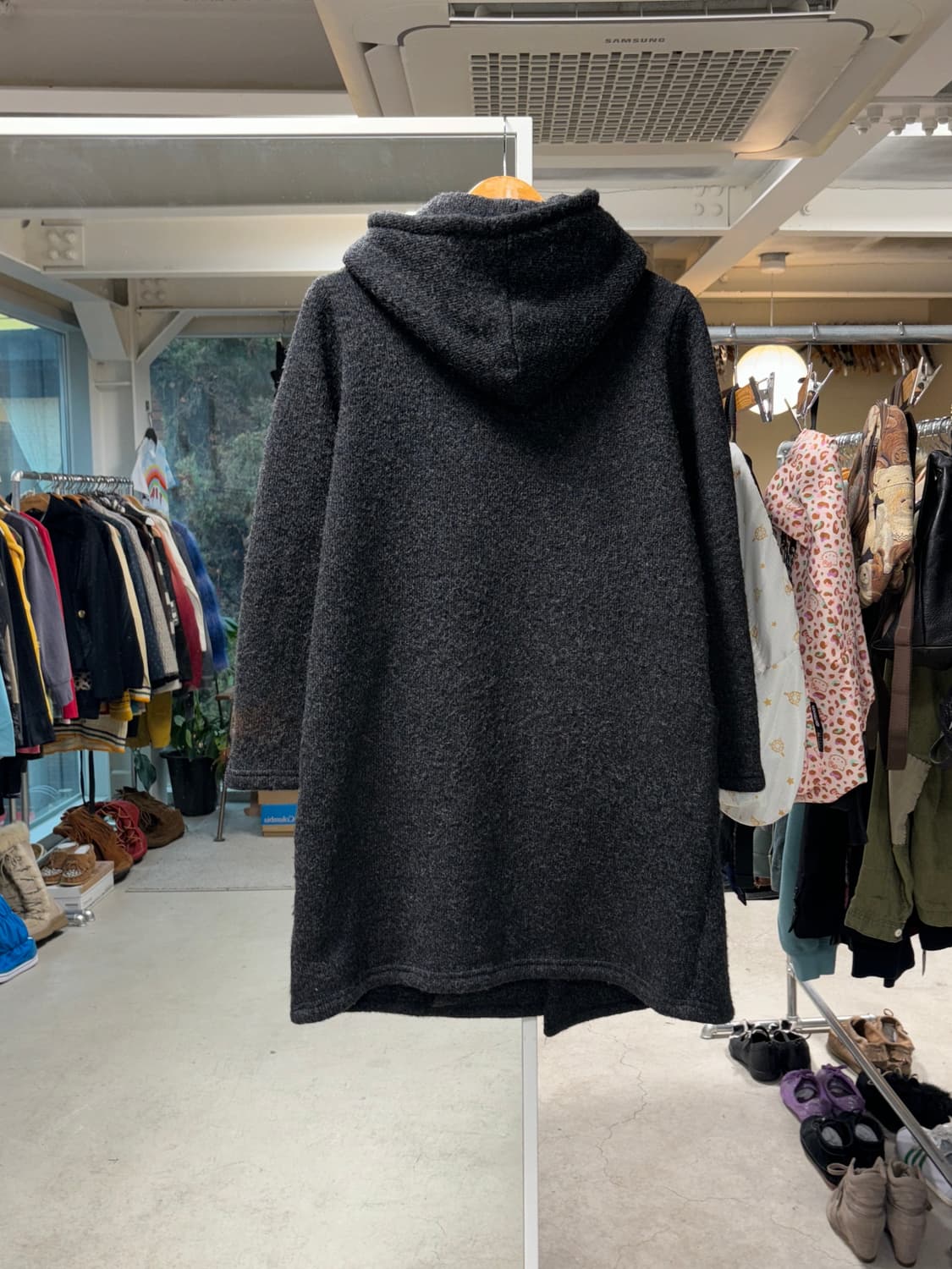 Merph 울 후드 코트 상품이미지3