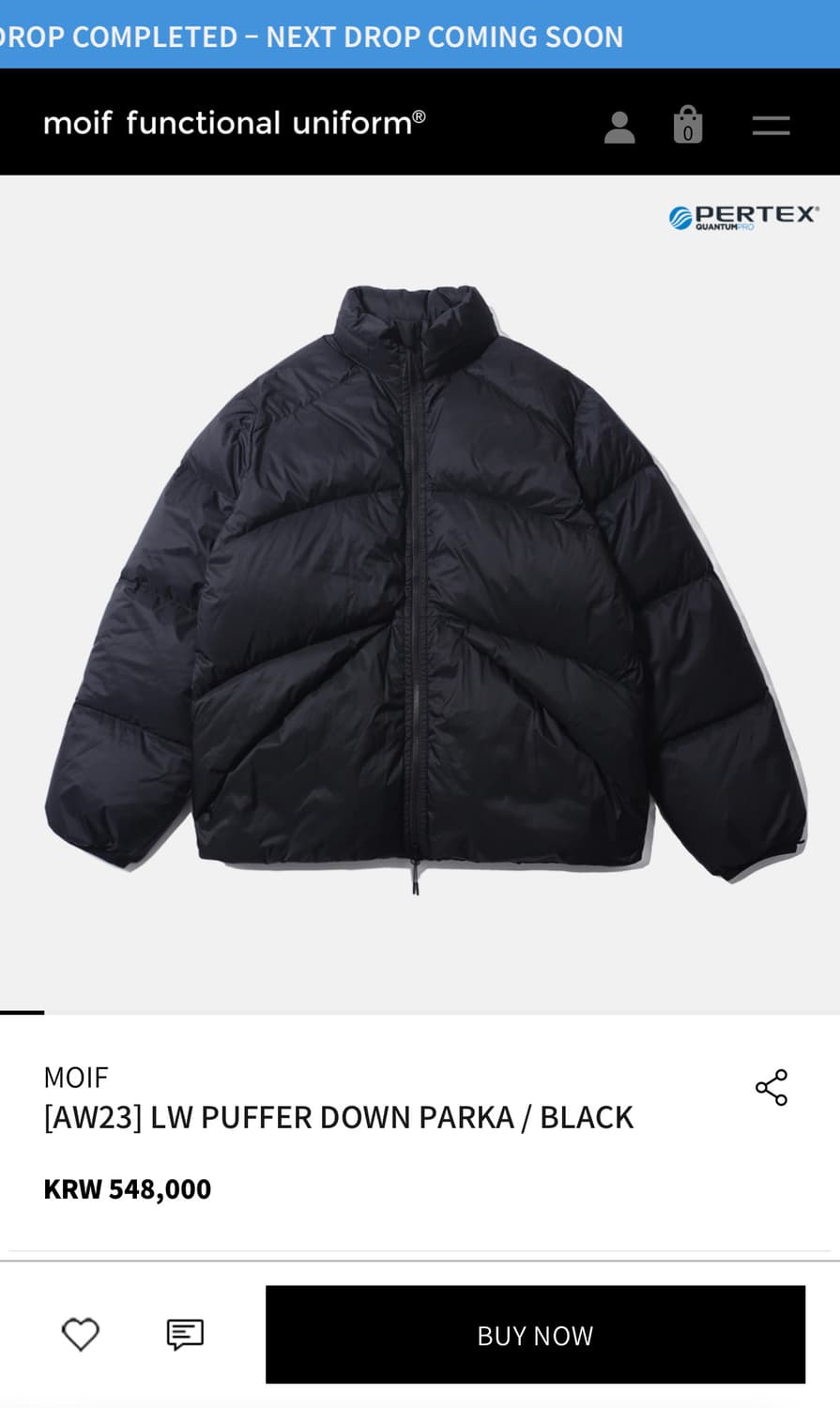 Moif LW PUFFER DOWN PARKA 상품이미지1