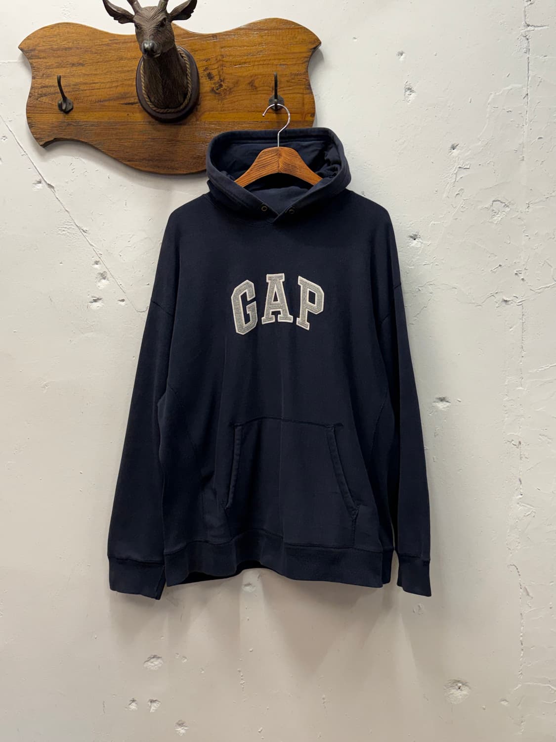 XL) Old GAP Arch Logo Heavyweight Hoodie 상품이미지2
