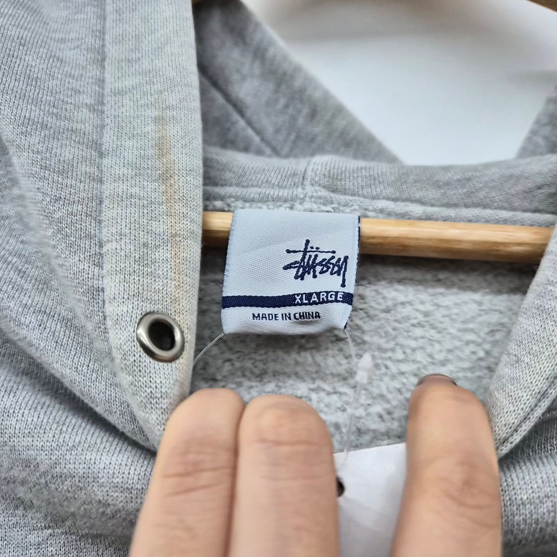 스투시 회색 후드티 남성 XL 상품이미지3