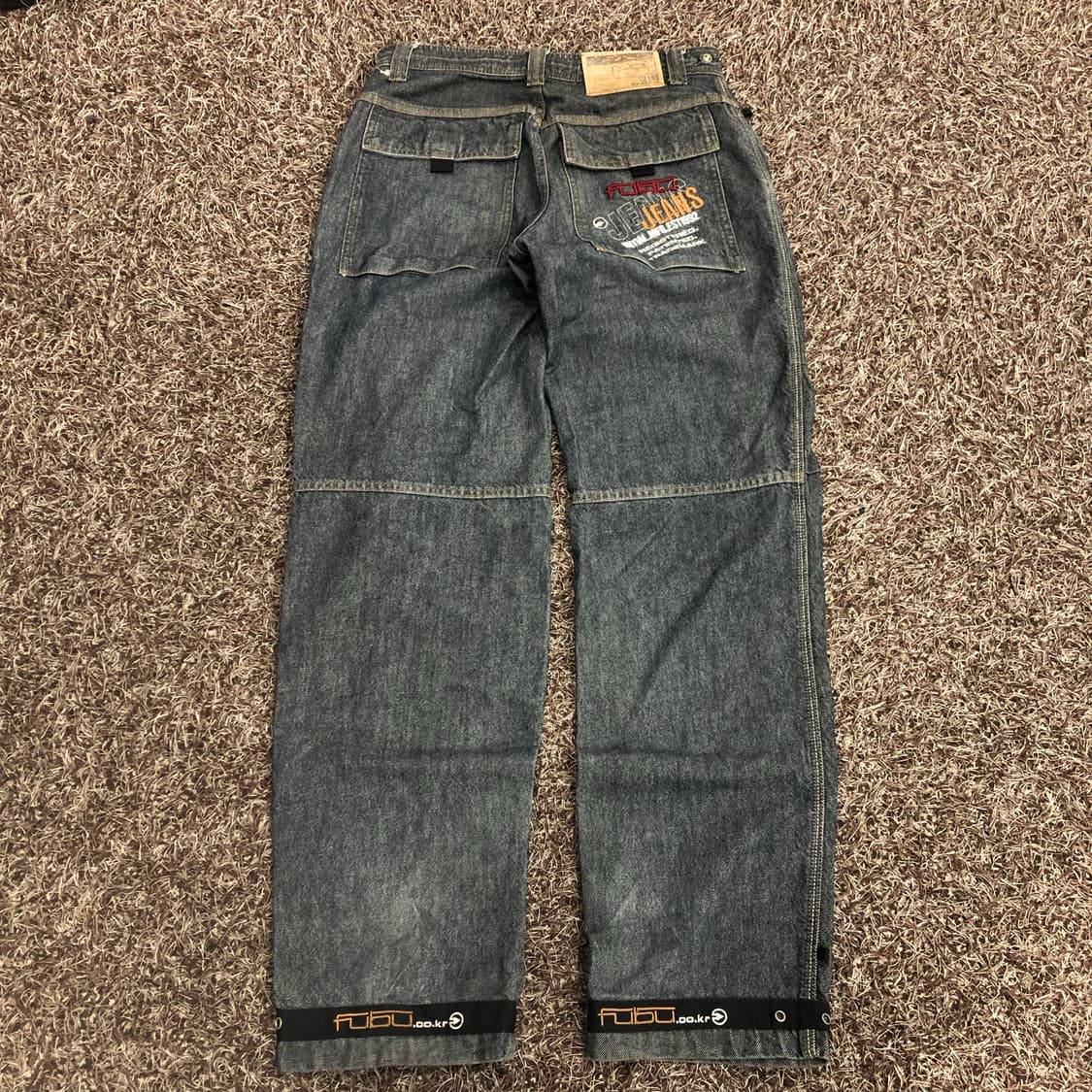 후부 올드스쿨 힙합 와이드 데님 팬츠 상품이미지2