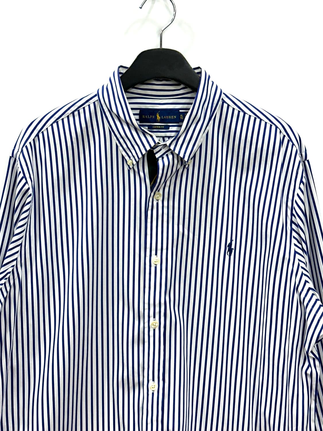 폴로 랄프로렌 커스텀핏 스트라이프 브러시드 포플린 셔츠 XL 상품이미지2