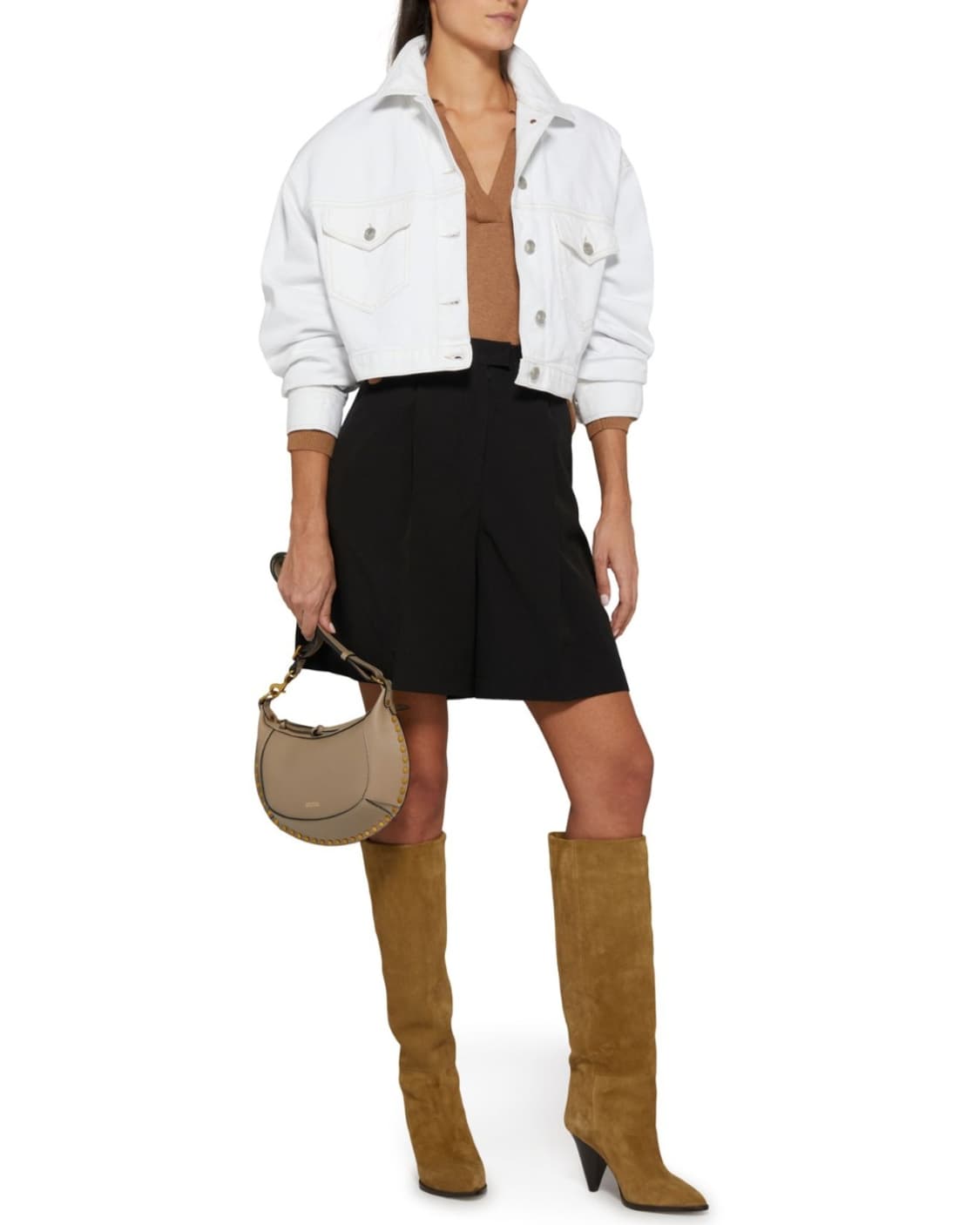 [연예인착용] 이자벨마랑 데님 자켓 화이트 38사이즈 상품이미지2