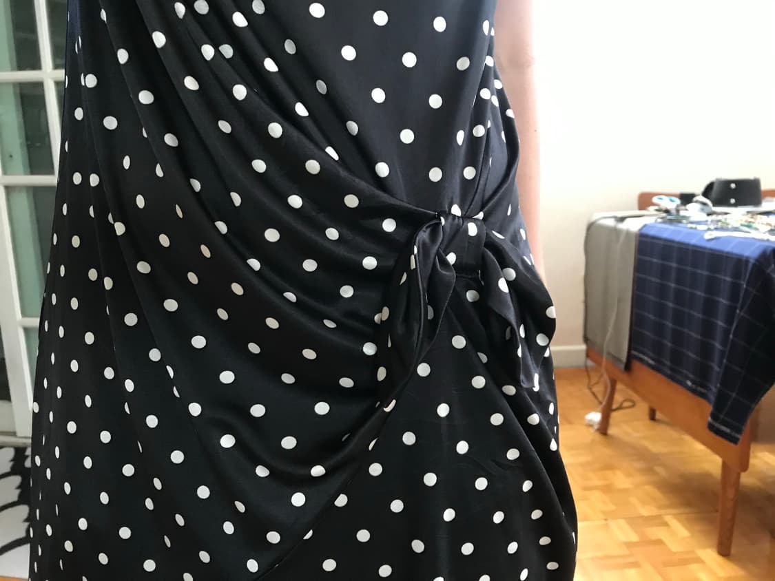 vintage dot pattern one-piece 상품이미지4