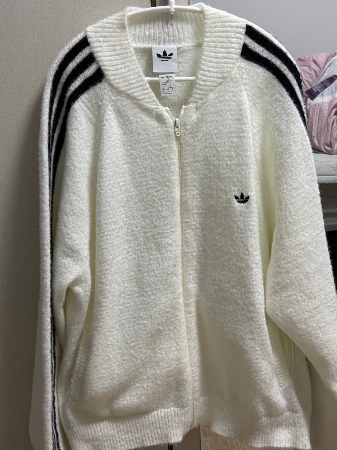 아디다스 니트 슈퍼스타 트랙탑 - 화이트 / KD9397 상품이미지2