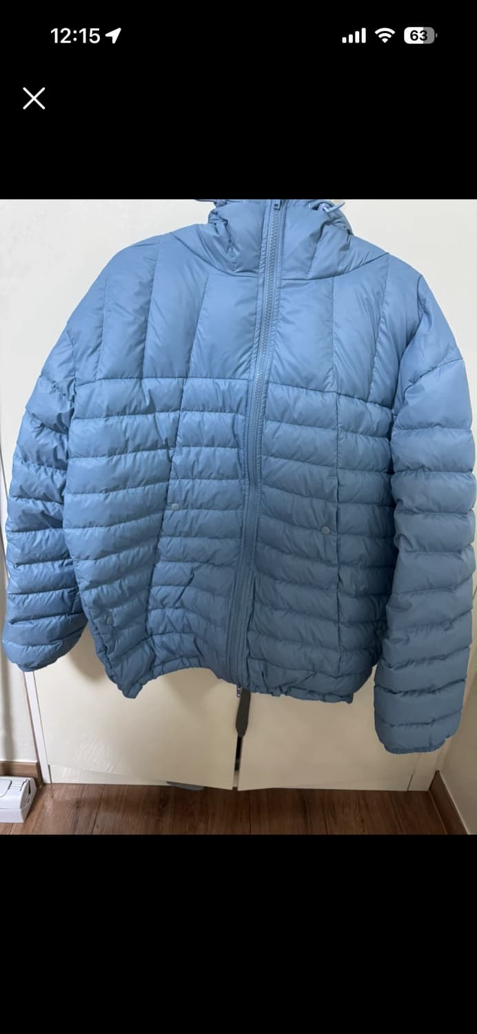 밀로아카이브 라이트솔린 스카이블루 경량패딩 L 상품이미지2