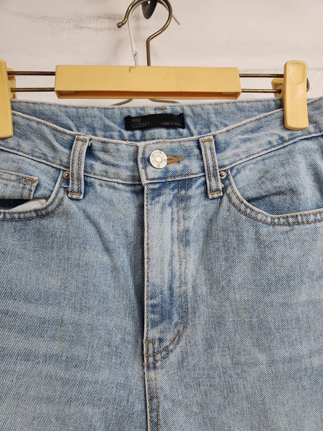 라이트 데님 데미지 청바지  찢청 M 상품이미지2