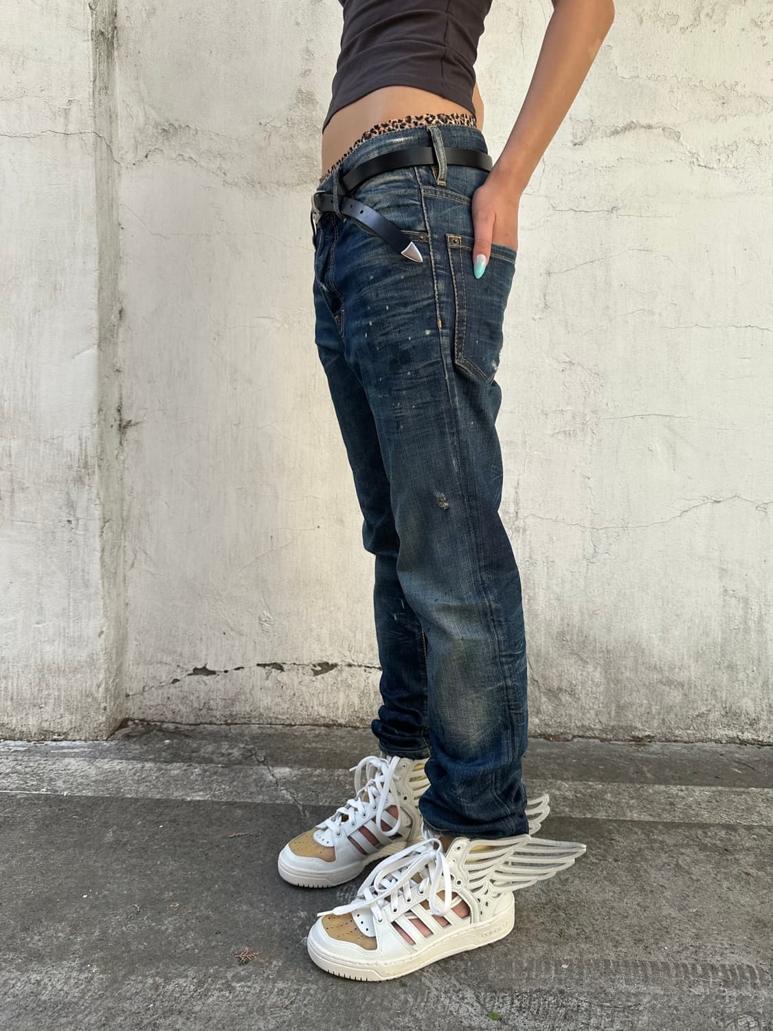 디스퀘어드2 워싱 페인트 자수진 상품이미지2