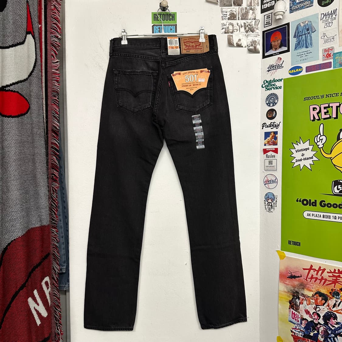 00's 리바이스 501 흑청 상품이미지4