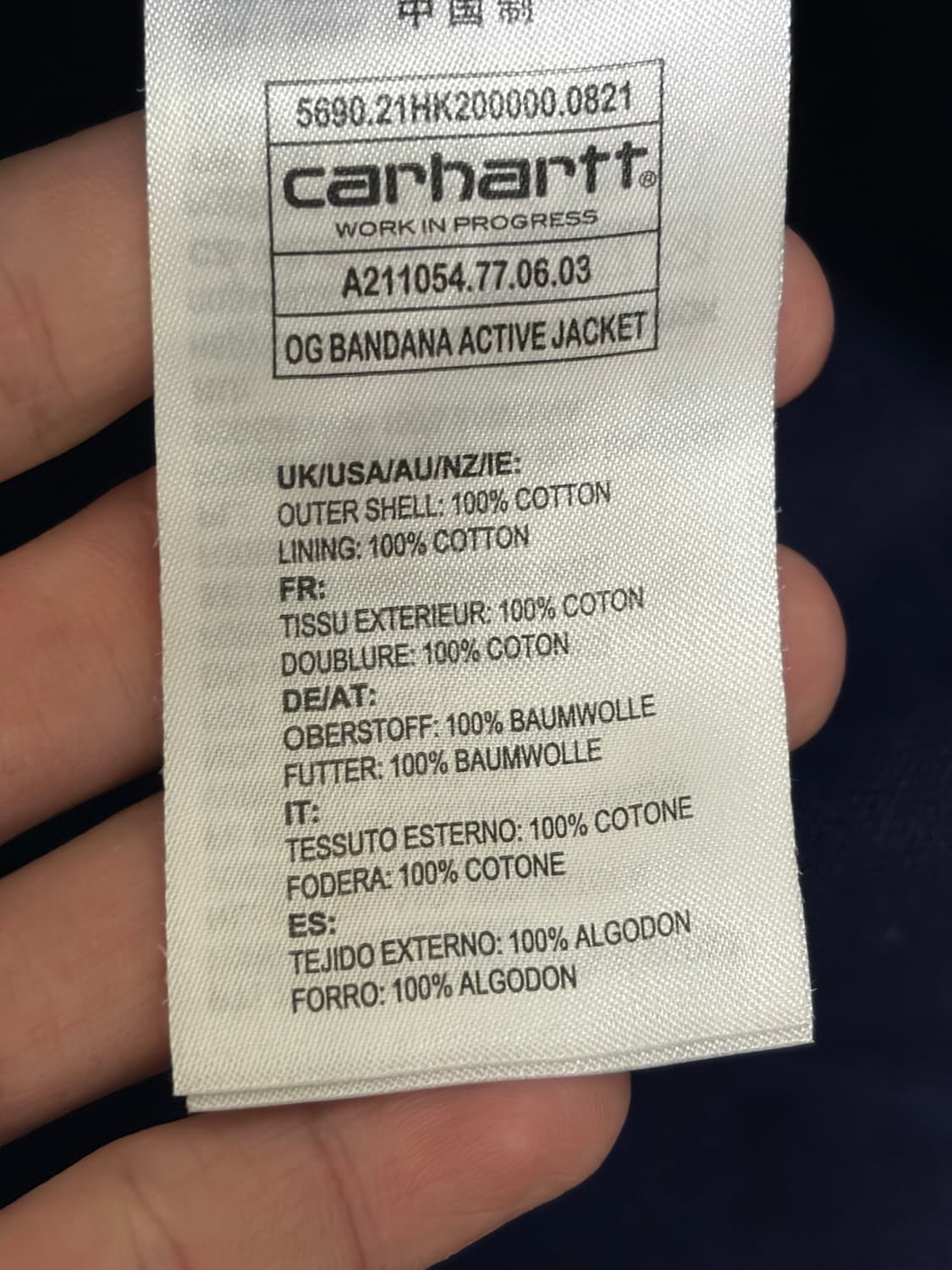 칼하트 반다나 후드집업 M 상품이미지4