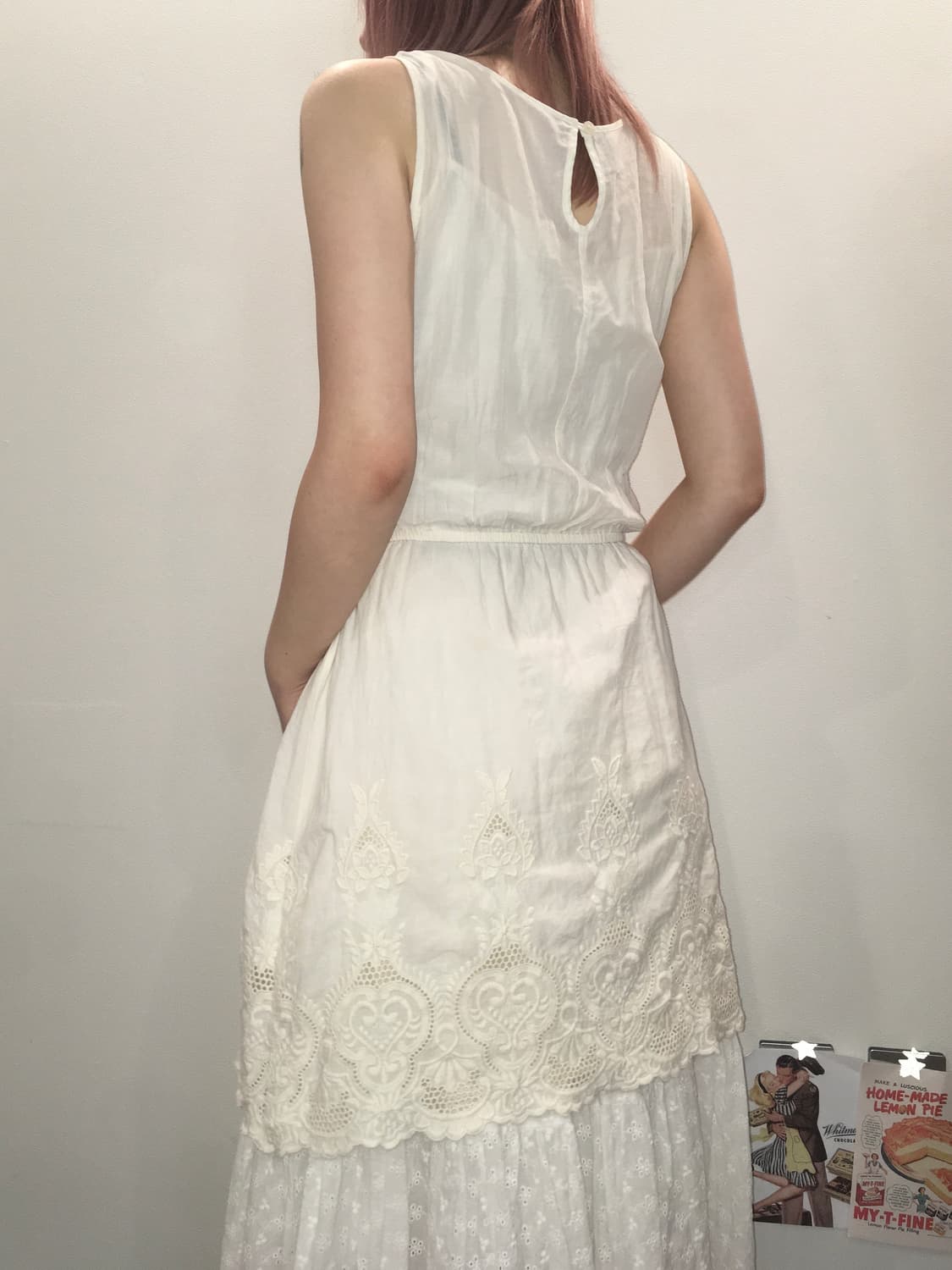 jpn vintage 아이보리 빈티지 레이스 원피스 상품이미지3