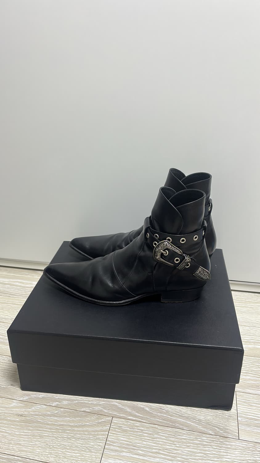생로랑 14ss 덕키스 하이 웨스턴 부츠 42사이즈 상품이미지2