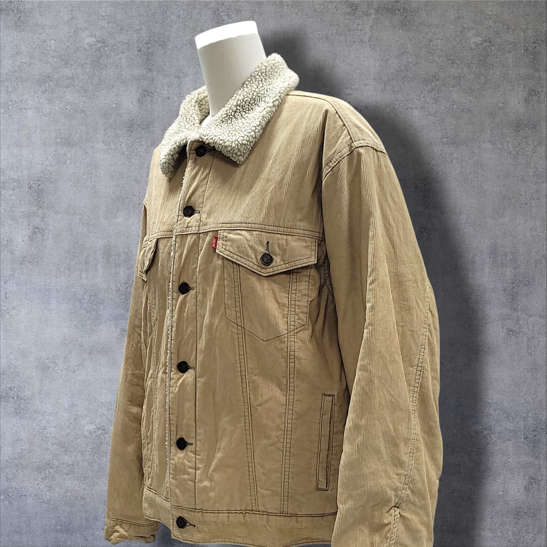 [L] 리바이스 카멜 코듀로이 쉐르파 트러커 자켓 상품이미지3