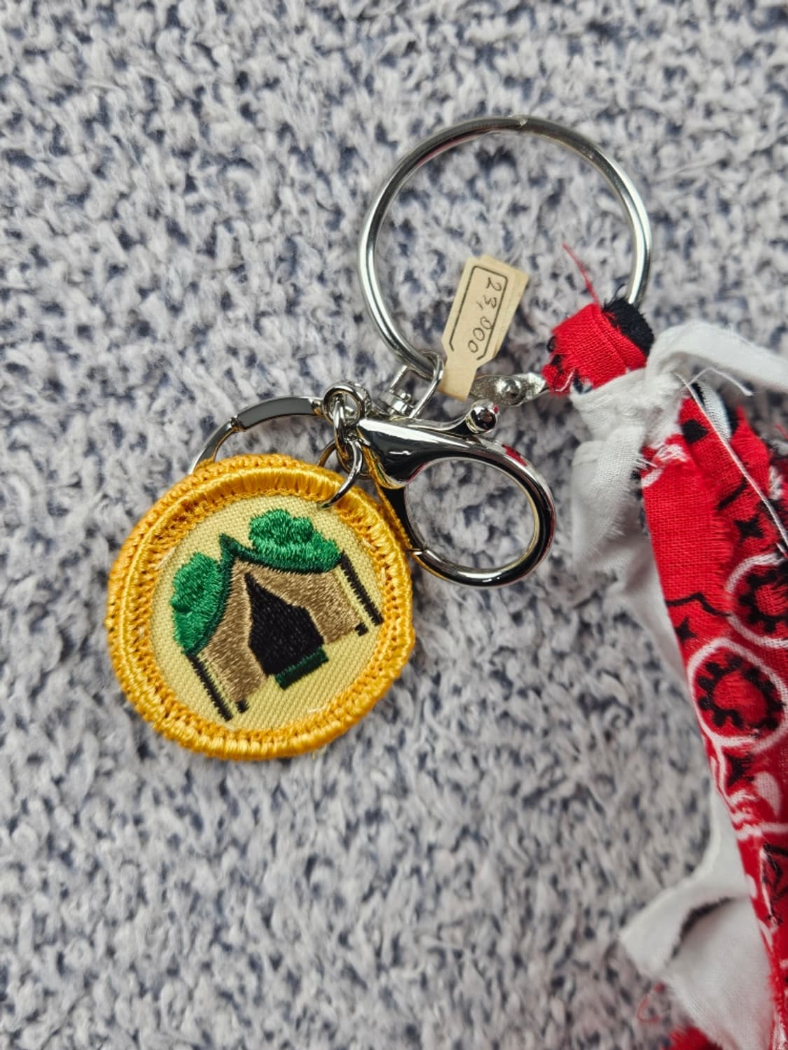 핸드메이드 커스텀 패치 반다나 카라비너 키링 ( OS ) / 10682 상품이미지4