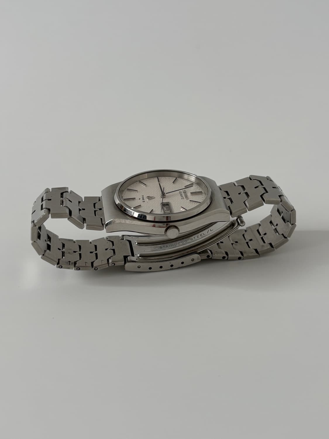 70s TYPE2 texture dial silver quartz 상품이미지5