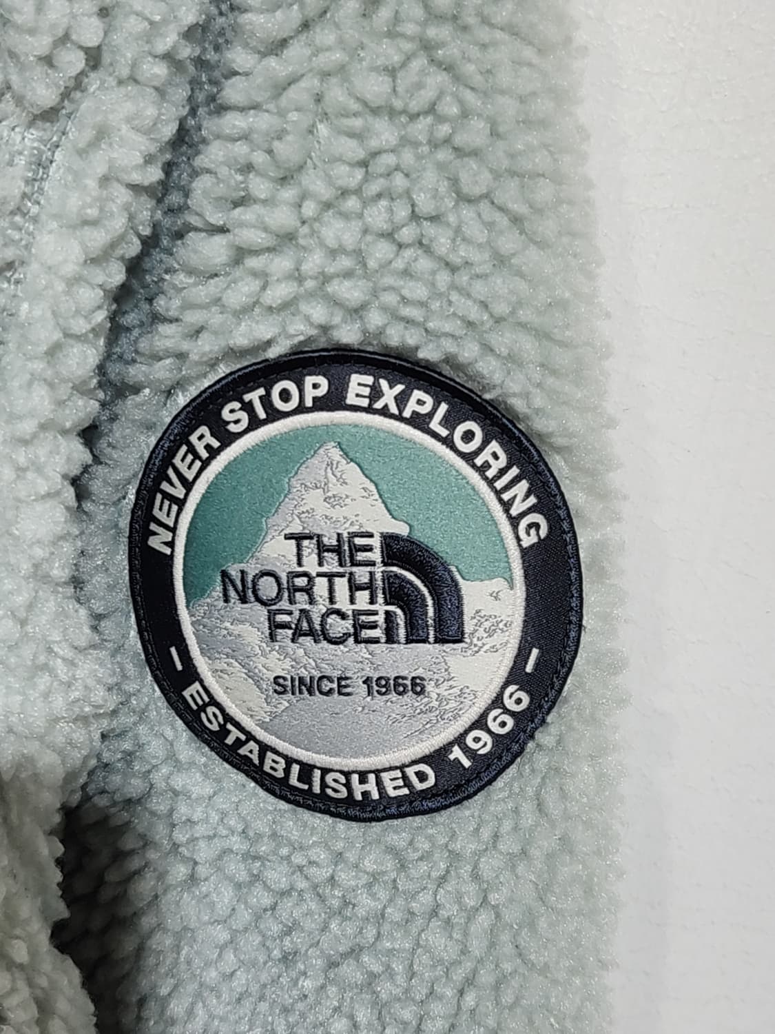 (M) 노스페이스 플리스 점퍼 옥색 뽀글이 후리스 자켓 아웃도어  상품이미지5