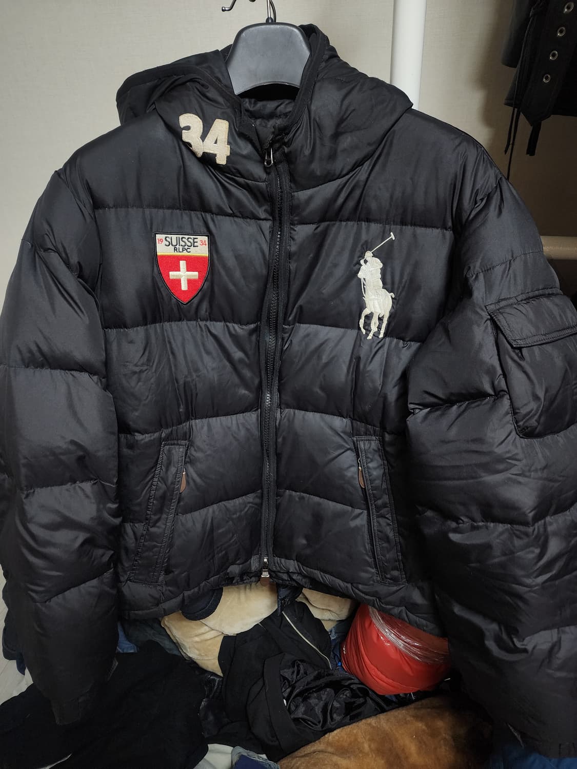 폴로랄프로렌 빅포니 패딩 블랙  L 상품이미지1