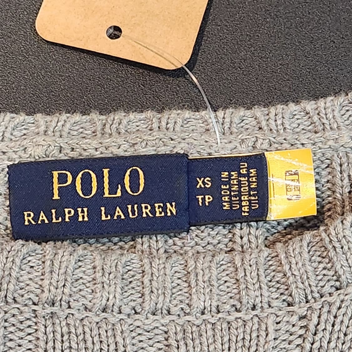 폴로 랄프로렌 케이블 니트 회색 (XS) 상품이미지3
