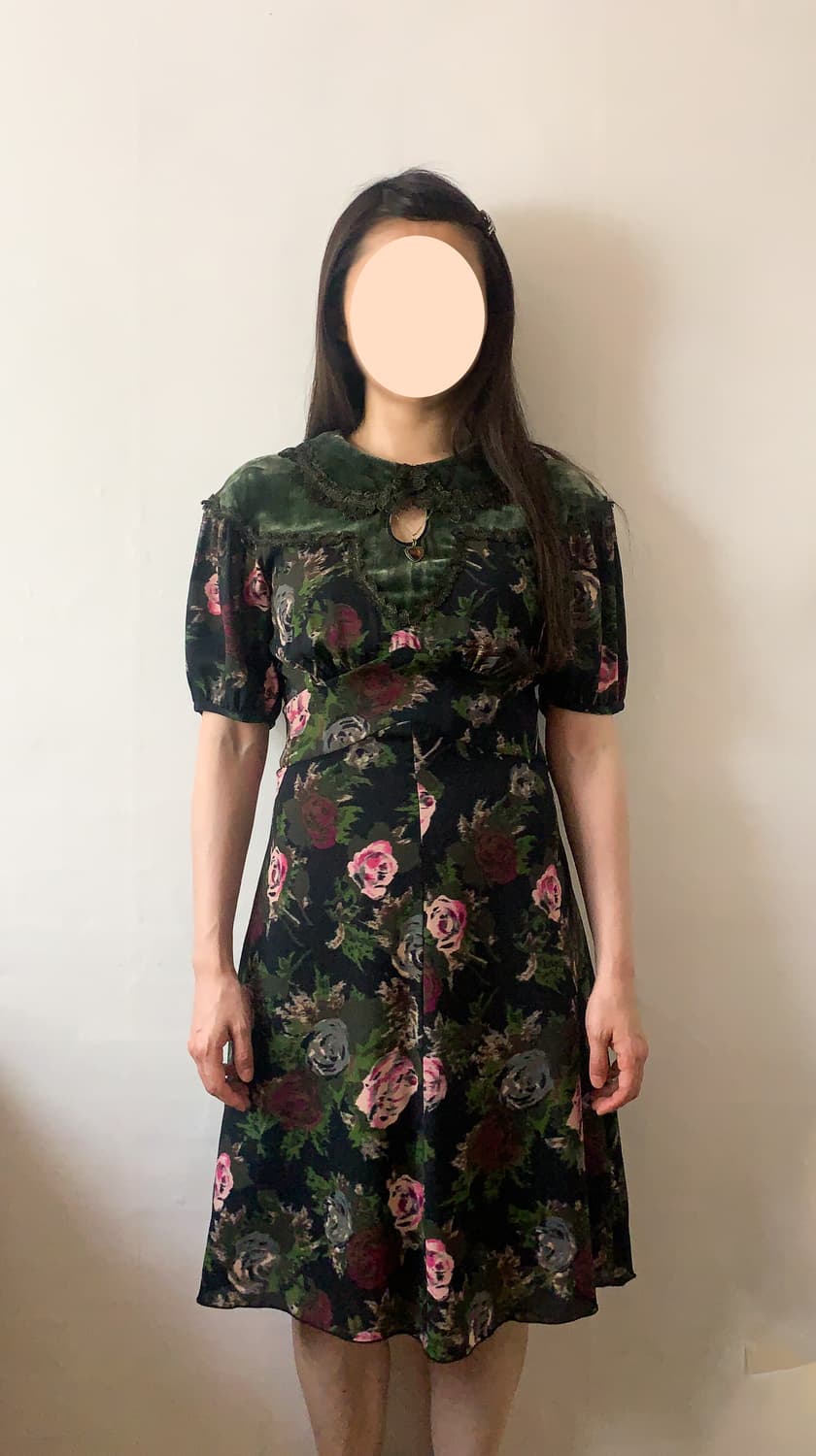 [US4] 안나수이 2017 F/W 플로럴 실크 드레스 상품이미지8